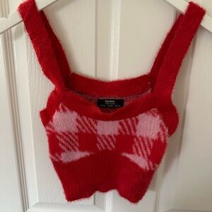 Pink and Red Crop Top